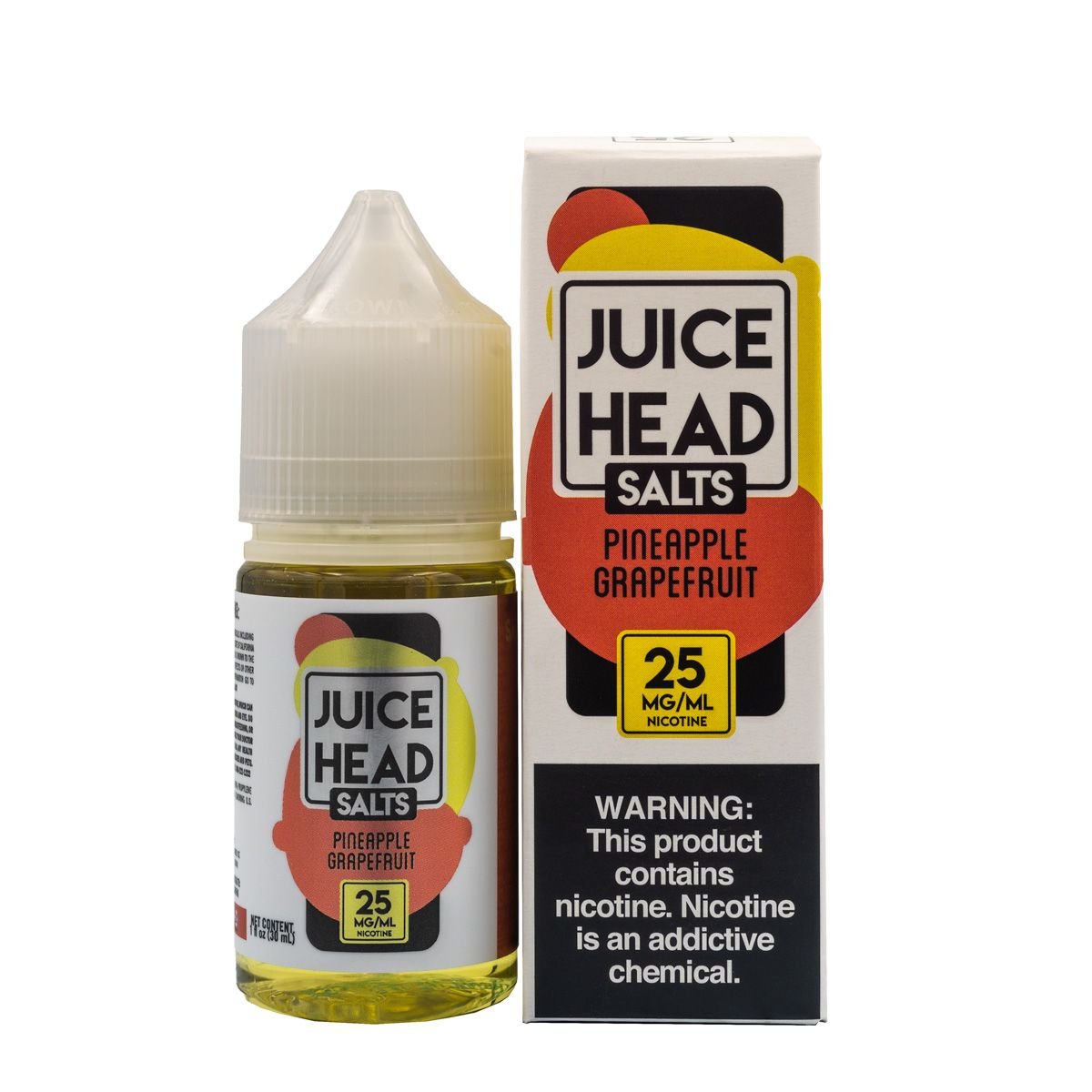 JUICE HEAD SALTS PINEAPPLE GRAPEFRUIT - 30ML - EJUICEOVERSTOCK.COM