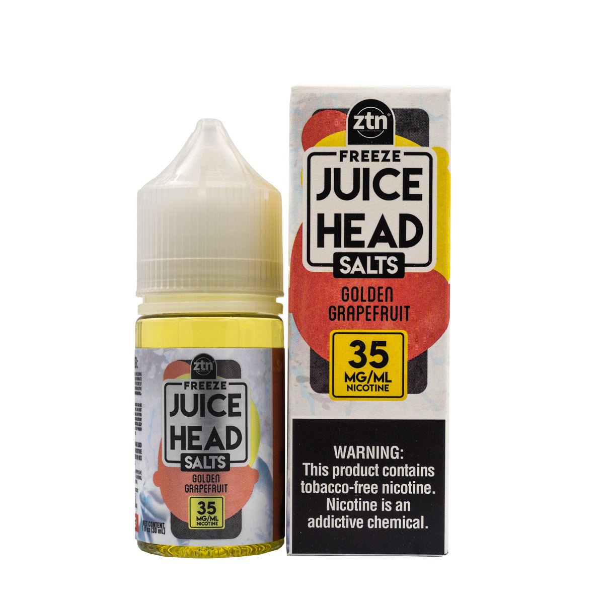 JUICE HEAD SALTS - PINEAPPLE GRAPEFRUIT FREEZE - 30ML - EJUICEOVERSTOCK.COM