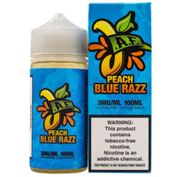 Thumbnail for JUICY AF E-LIQUID PEACH BLUE RAZZ - 100ML - EJUICEOVERSTOCK.COM