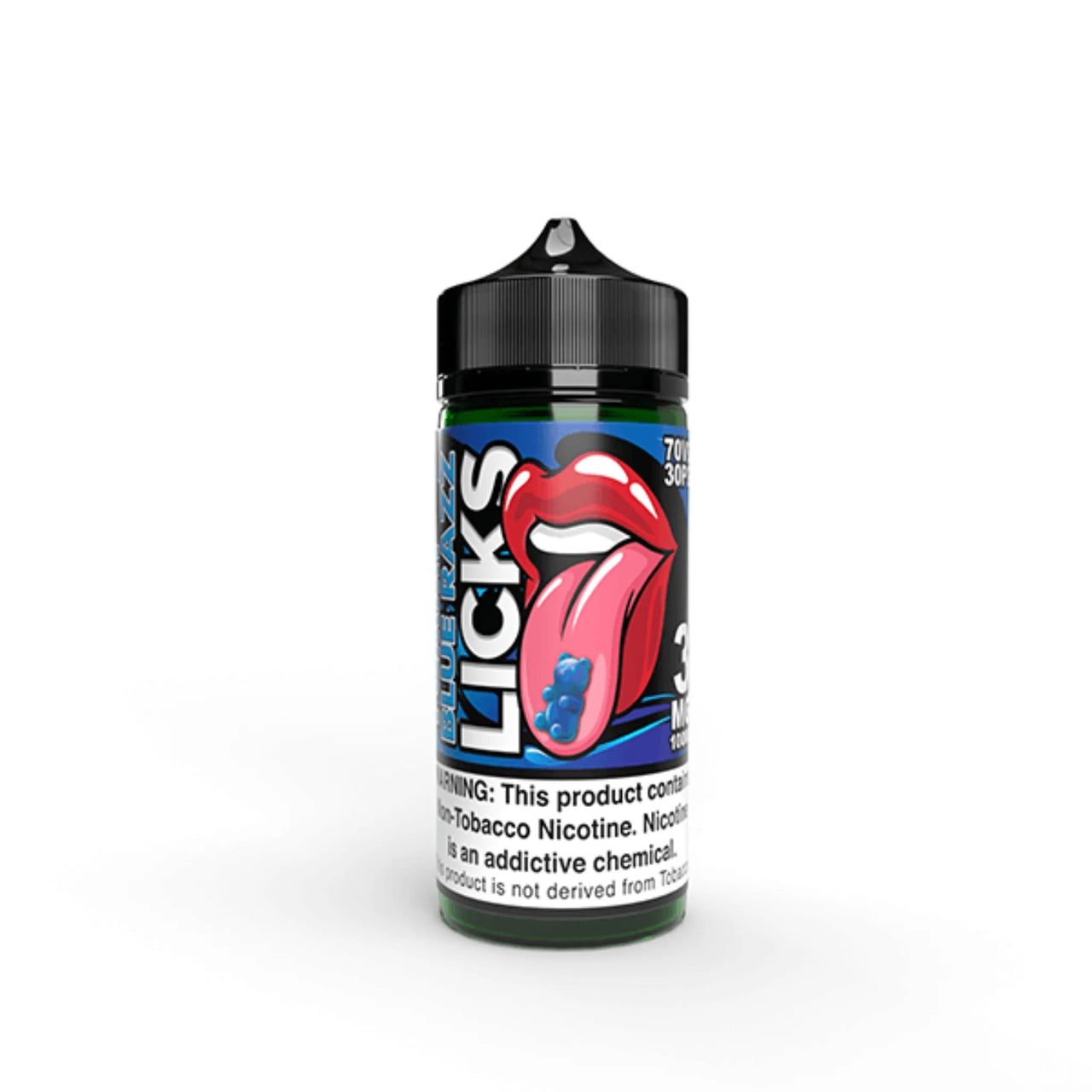 LICKS E-LIQUID YUMMI BLUE RAZZ - 100ML - EJUICEOVERSTOCK.COM
