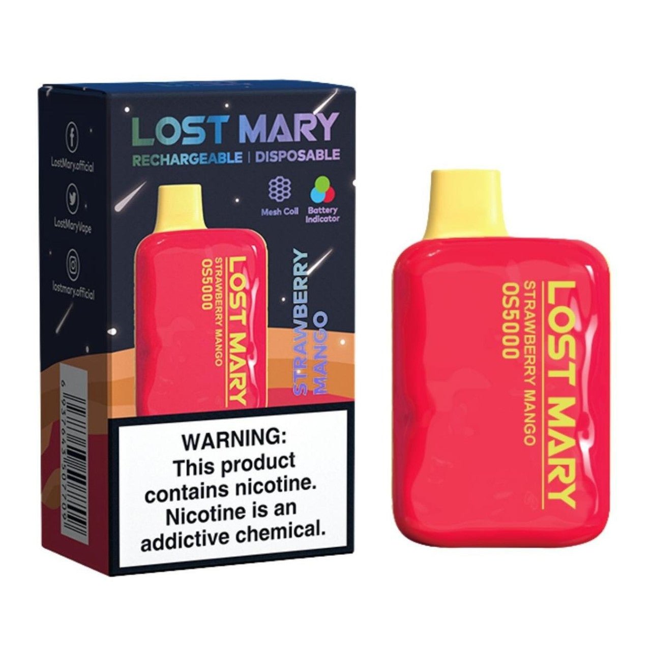 LOST MARY DISPOSABLE - 5000 PUFFS - EJUICEOVERSTOCK.COM