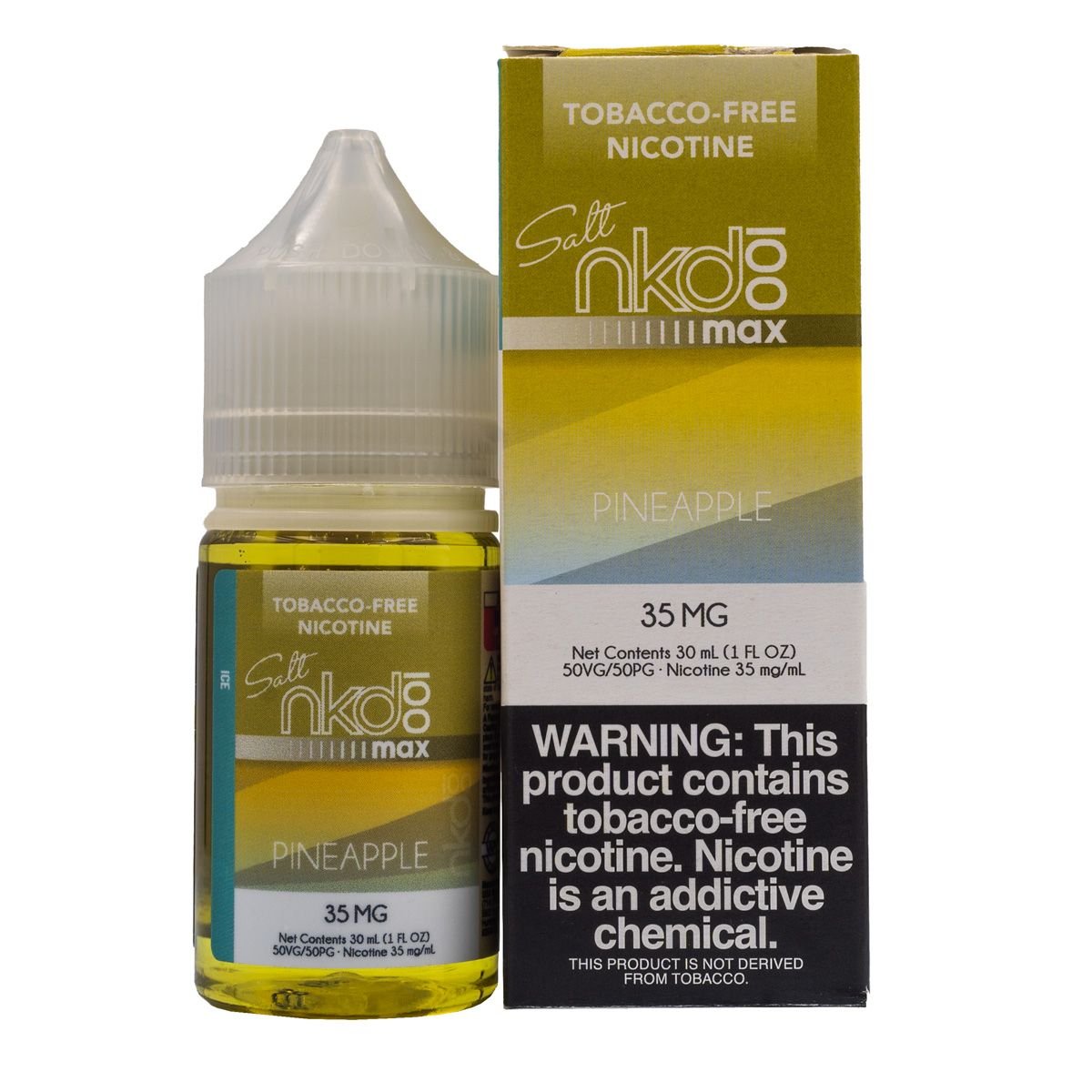 NKD 100 MAX SALT PINEAPPLE ICE - 30ML - EJUICEOVERSTOCK.COM