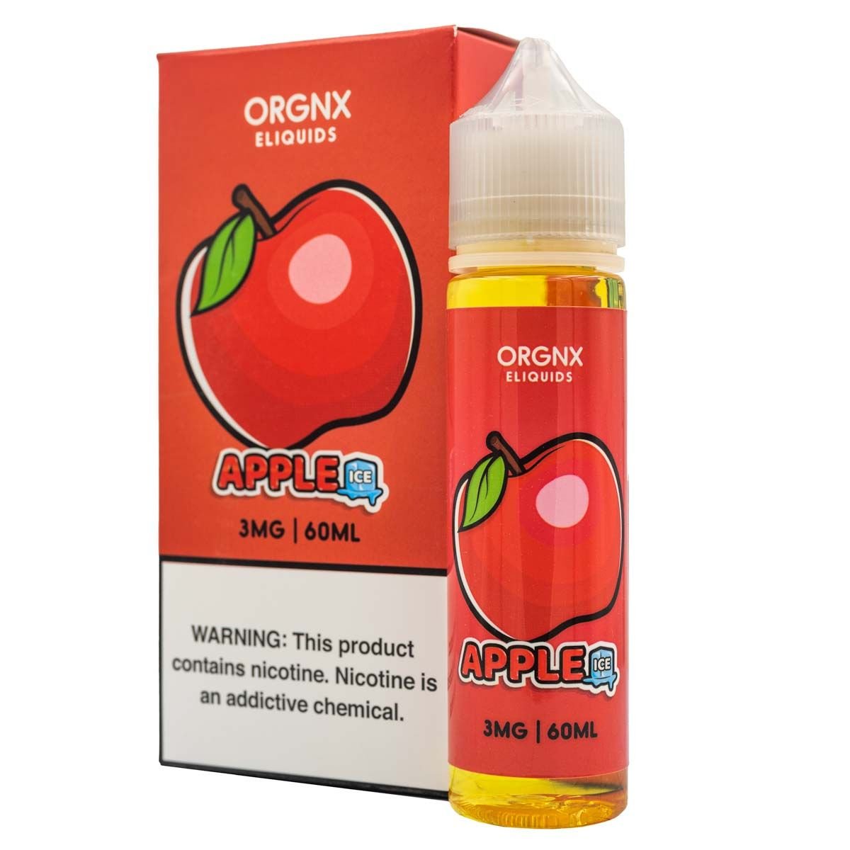 ORGNX ELIQUIDS - APPLE ICED - 60ML - EJUICEOVERSTOCK.COM