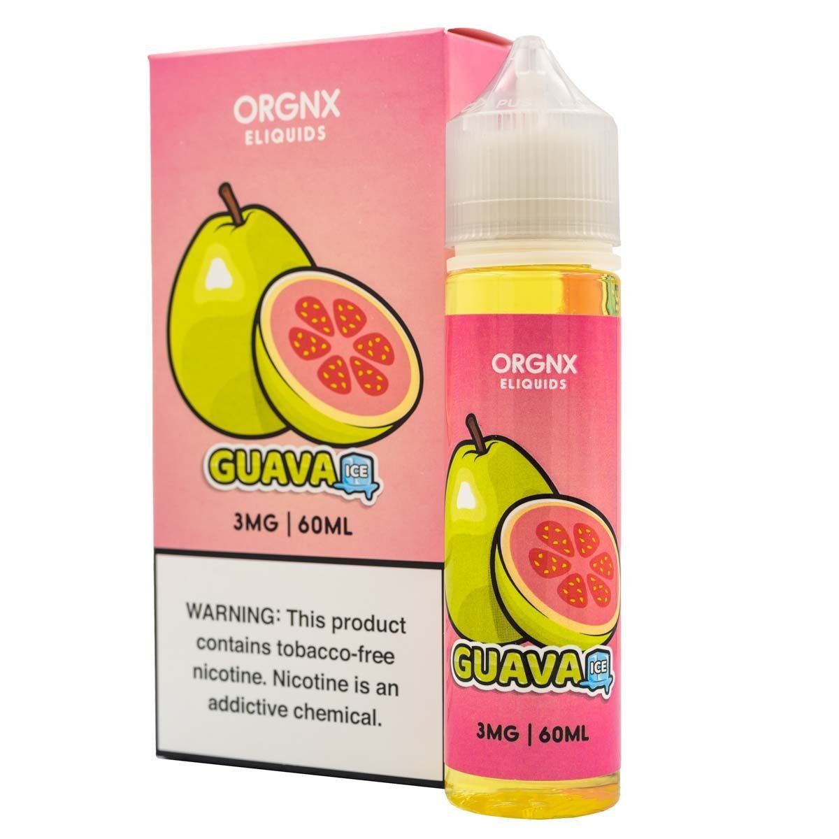 ORGNX ELIQUIDS - GUAVA ICED - 60ML - EJUICEOVERSTOCK.COM