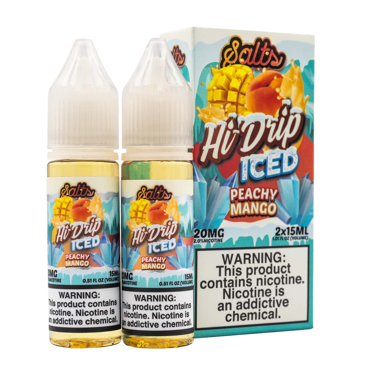 PEACHY MANGO ICED BY HI DRIP 30ML SALTNIC - EJUICEOVERSTOCK.COM