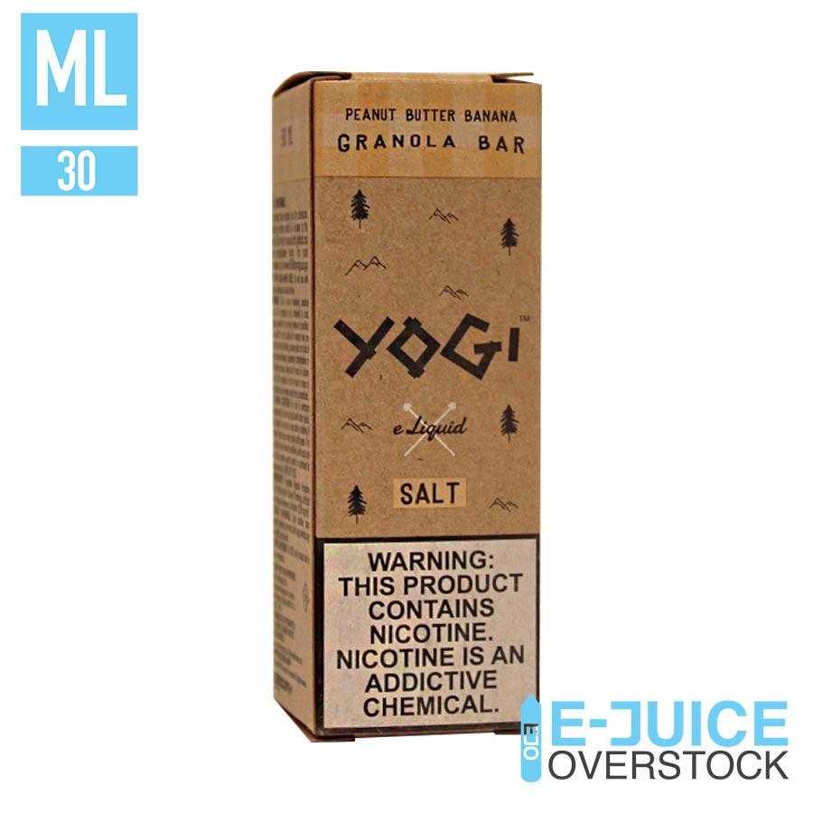 Peanut Butter Banana Granola Bar by Yogi Salts E-Liquid 30ml - EJUICEOVERSTOCK.COM