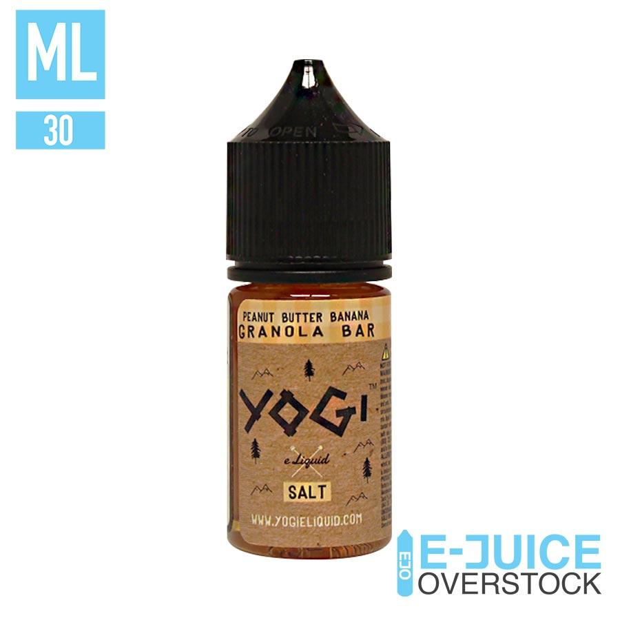 Peanut Butter Banana Granola Bar by Yogi Salts E-Liquid 30ml - EJUICEOVERSTOCK.COM