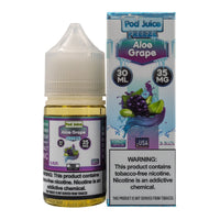 Thumbnail for POD JUICE SALT ALOE GRAPE FREEZE - 30ML - EJUICEOVERSTOCK.COM