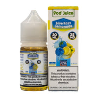 Thumbnail for POD JUICE SALT BLUE RAZZ LEMONADE - 30ML - EJUICEOVERSTOCK.COM