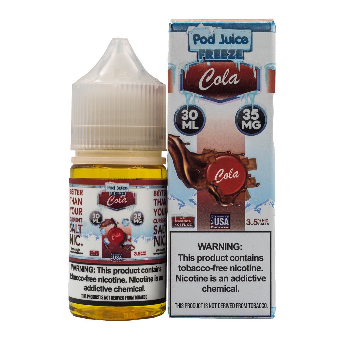 POD JUICE SALT COLA FREEZE - 30ML - EJUICEOVERSTOCK.COM