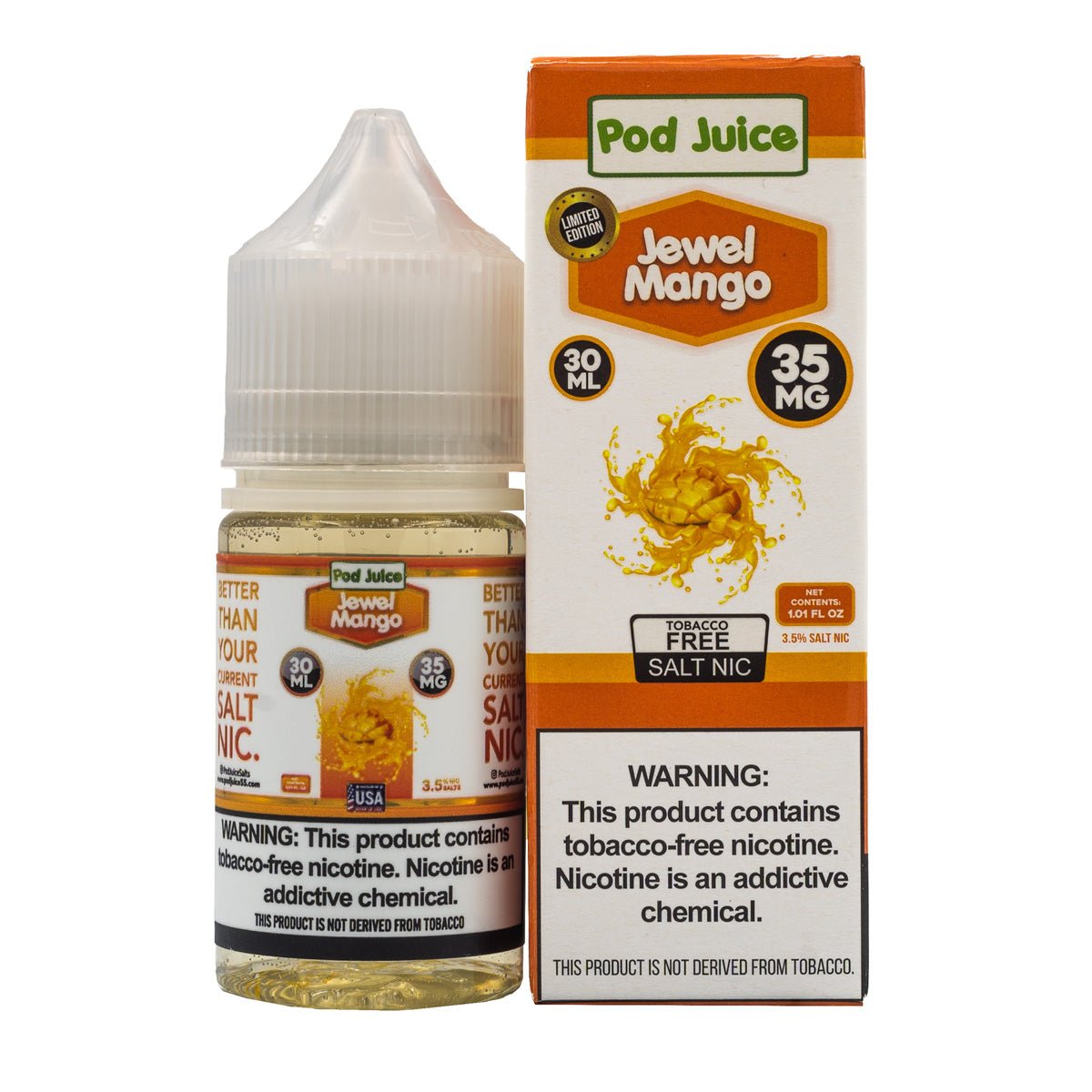 POD JUICE SALT JEWEL MANGO - 30ML - EJUICEOVERSTOCK.COM