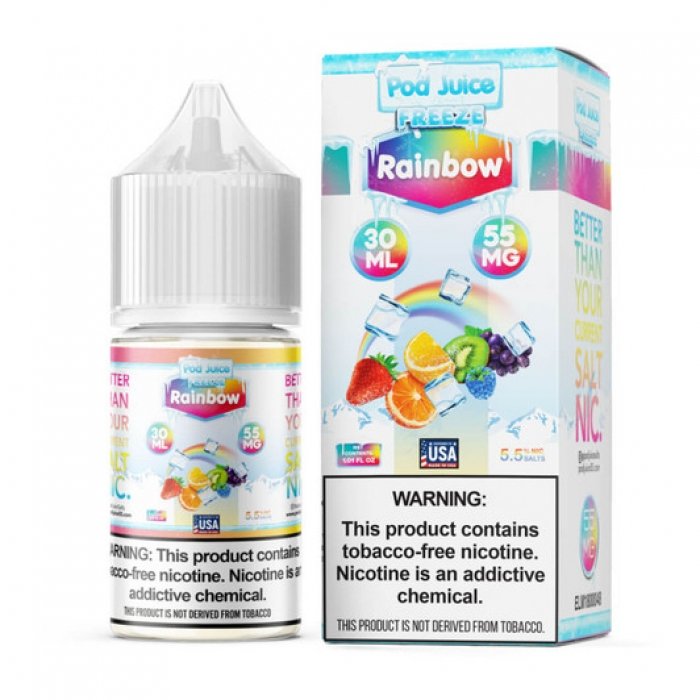 POD JUICE SALT - RAINBOW FREEZE - 30ML - EJUICEOVERSTOCK.COM