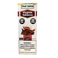 Thumbnail for POD JUICE SALT - VIRGINIA TOBACCO - 30ML - EJUICEOVERSTOCK.COM