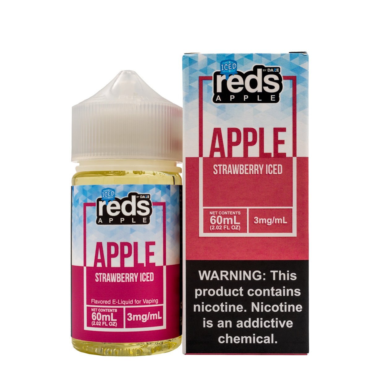 REDS E-LIQUID ICED STRAWBERRY - 60ML - EJUICEOVERSTOCK.COM