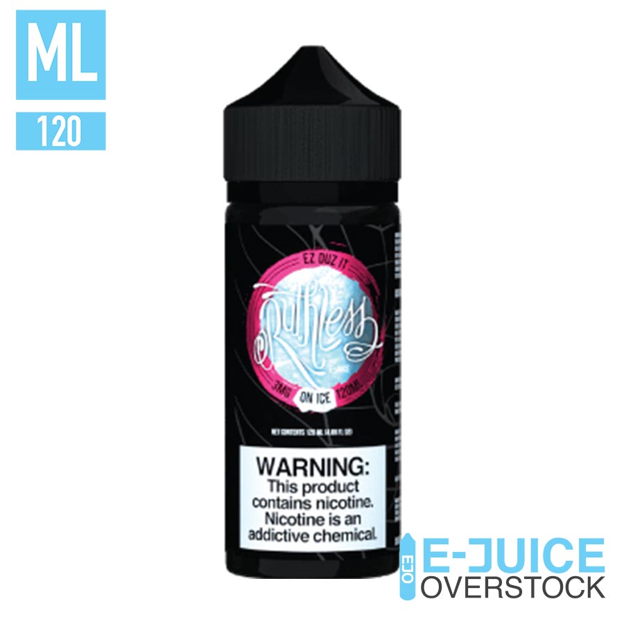 RUTHLESS E-LIQUID EZ DUZ IT ON ICE - 120ML - EJUICEOVERSTOCK.COM
