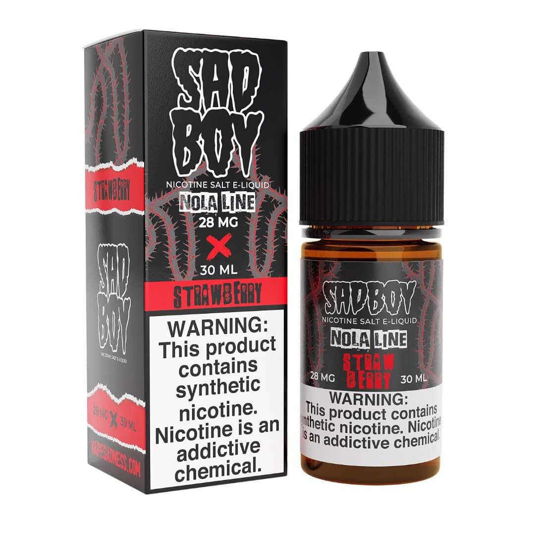 SADBOY SALTS - NOLA STRAWBERRY - 30ML - EJUICEOVERSTOCK.COM