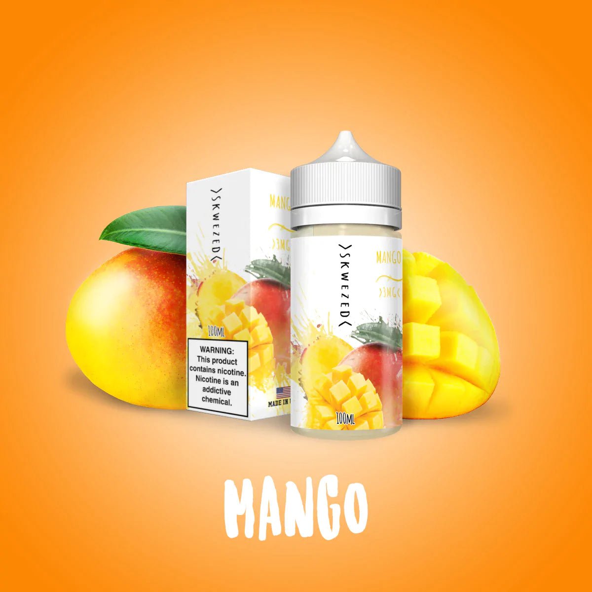 SKWEZED E-LIQUID MANGO - 100ML - EJUICEOVERSTOCK.COM