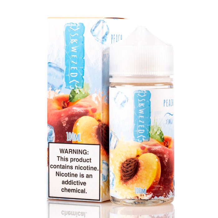 SKWEZED E-LIQUID PEACH ICE - 100ML - EJUICEOVERSTOCK.COM
