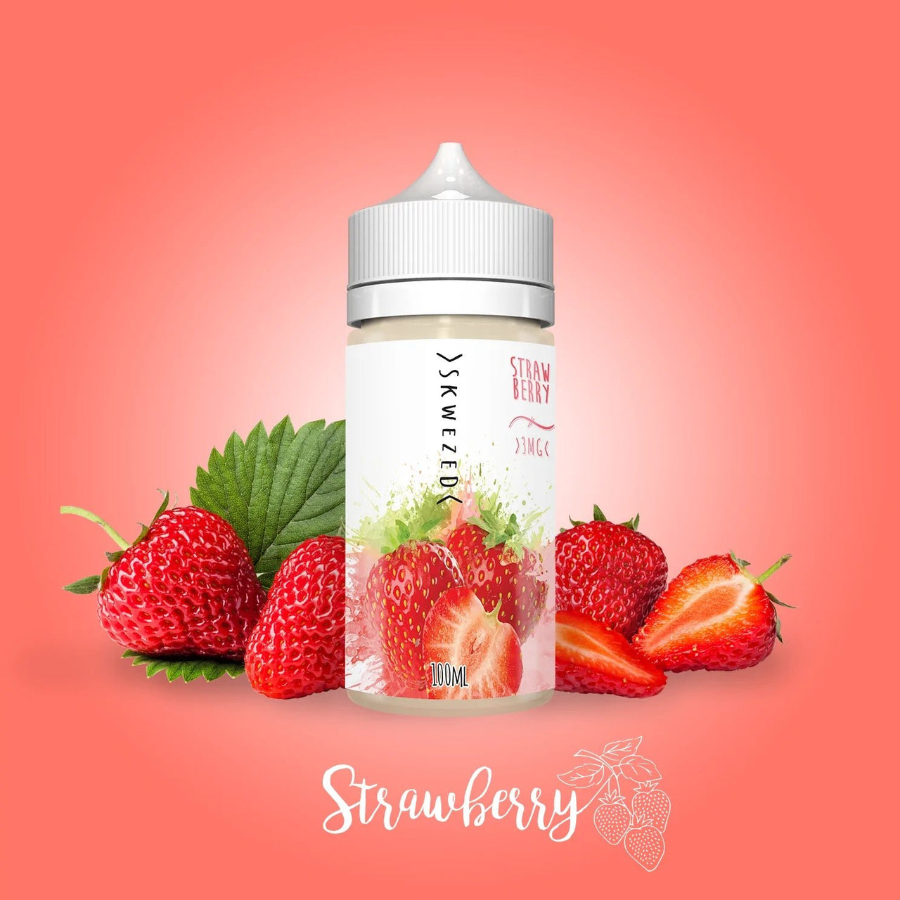 SKWEZED E-LIQUID STRAWBERRY - 100ML - EJUICEOVERSTOCK.COM