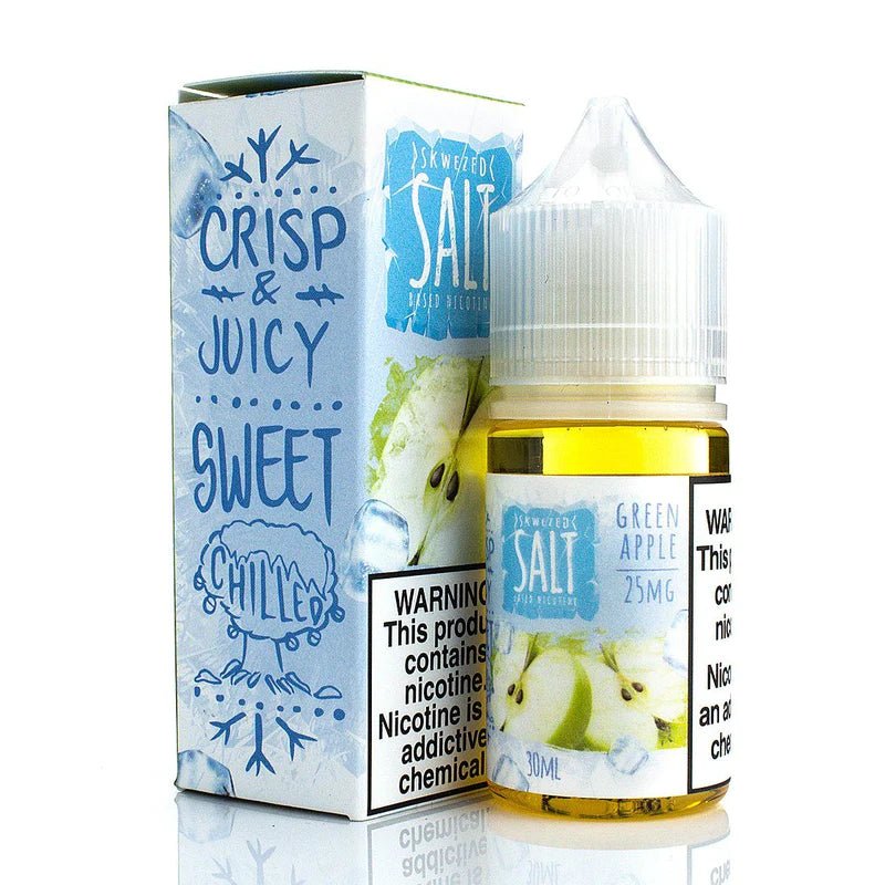 SKWEZED SALT GREEN APPLE ICE - 30ML - EJUICEOVERSTOCK.COM