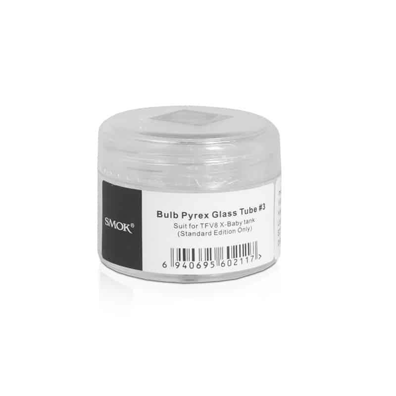 SMOK TFV8 X-BABY REPLACEMENT GLASS - 1PK - EJUICEOVERSTOCK.COM