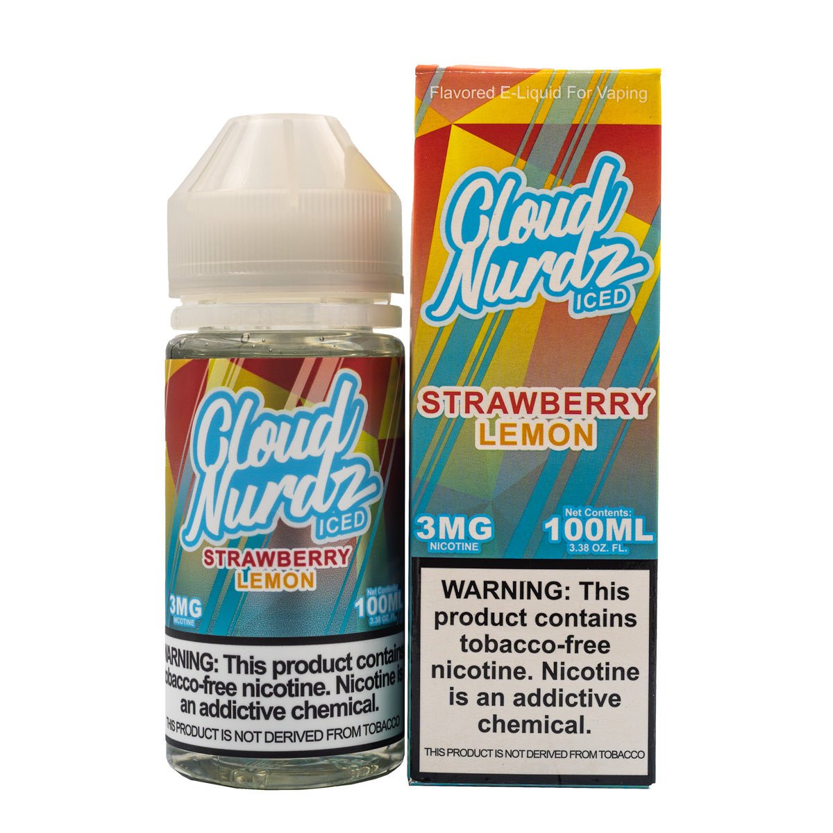 Strawberry Lemon Iced by Cloud Nurdz 100ML - EJUICEOVERSTOCK.COM