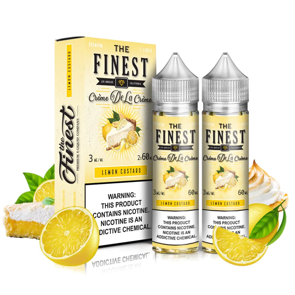 THE FINEST E-LIQUID LEMON CUSTARD - 120ML - EJUICEOVERSTOCK.COM