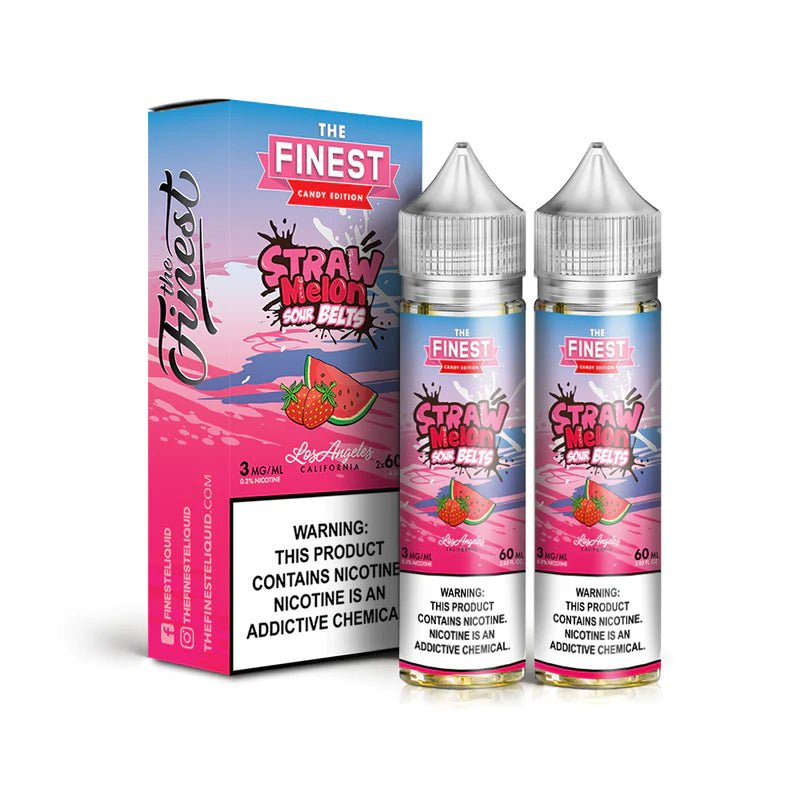 THE FINEST E-LIQUID STRAW MELON SOUR - 120ML - EJUICEOVERSTOCK.COM