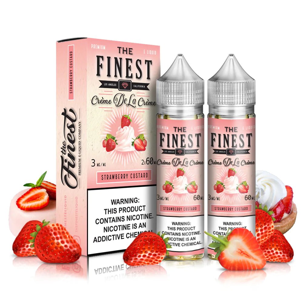 THE FINEST E-LIQUID STRAWBERRY CUSTARD - 120ML - EJUICEOVERSTOCK.COM