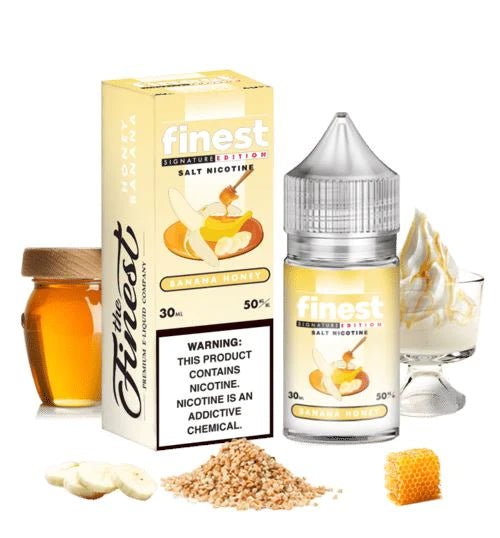THE FINEST SALTNIC BANANA HONEY - 30ML - EJUICEOVERSTOCK.COM
