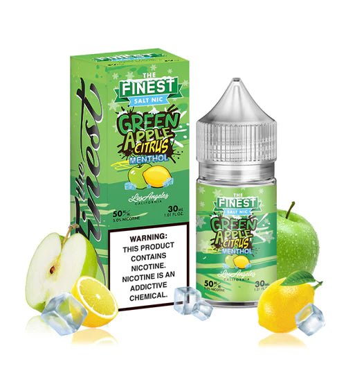 THE FINEST SALTNIC GREEN APPLE CITRUS ICE - 30ML - EJUICEOVERSTOCK.COM