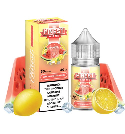THE FINEST SALTNIC LEMON LUSH ICE - 30ML - EJUICEOVERSTOCK.COM