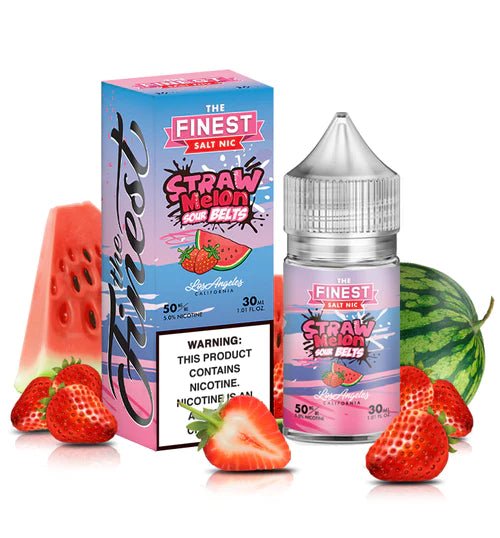 THE FINEST SALTNIC STRAW MELON SOUR BELTS - 30ML - EJUICEOVERSTOCK.COM