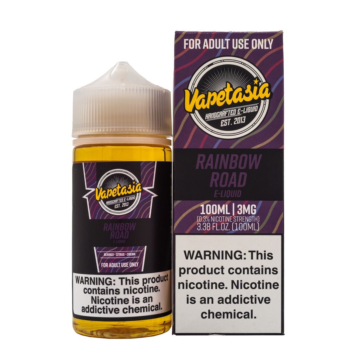 VAPETASIA E-LIQUID RAINBOW ROAD - 100ML - EJUICEOVERSTOCK.COM