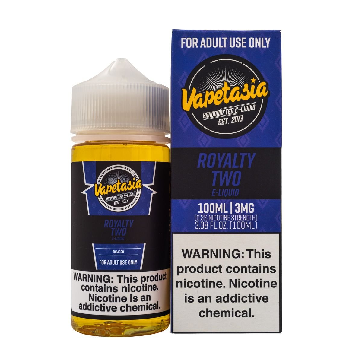 VAPETASIA E-LIQUID ROYALTY II - 100ML - EJUICEOVERSTOCK.COM