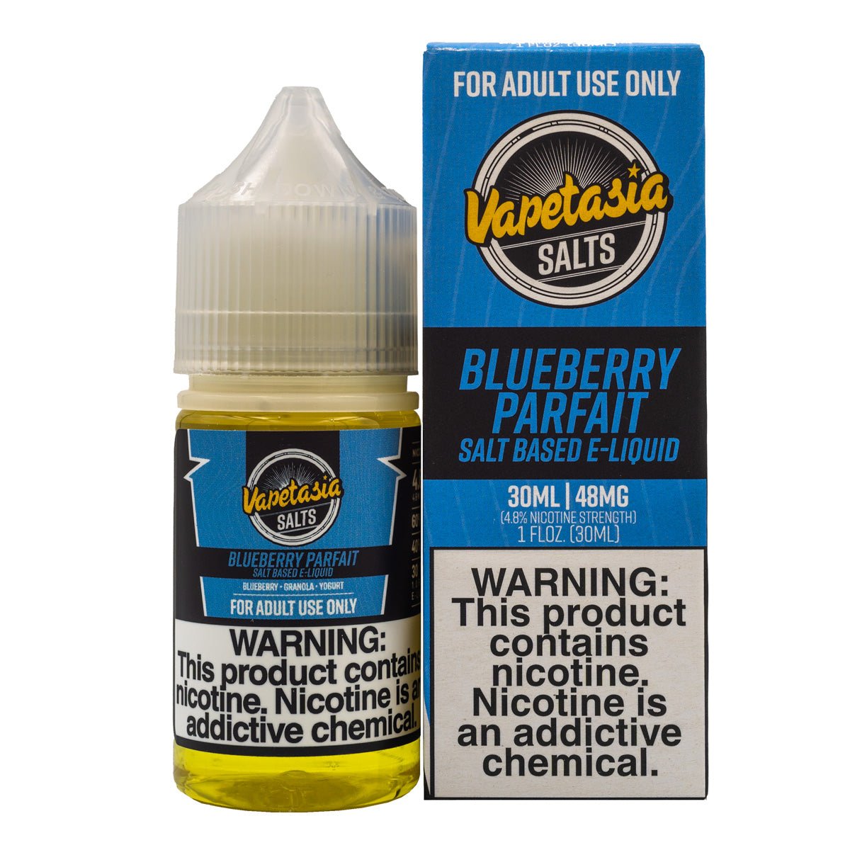 VAPETASIA SALT BLUEBERRY PARFAIT - 30ML - EJUICEOVERSTOCK.COM