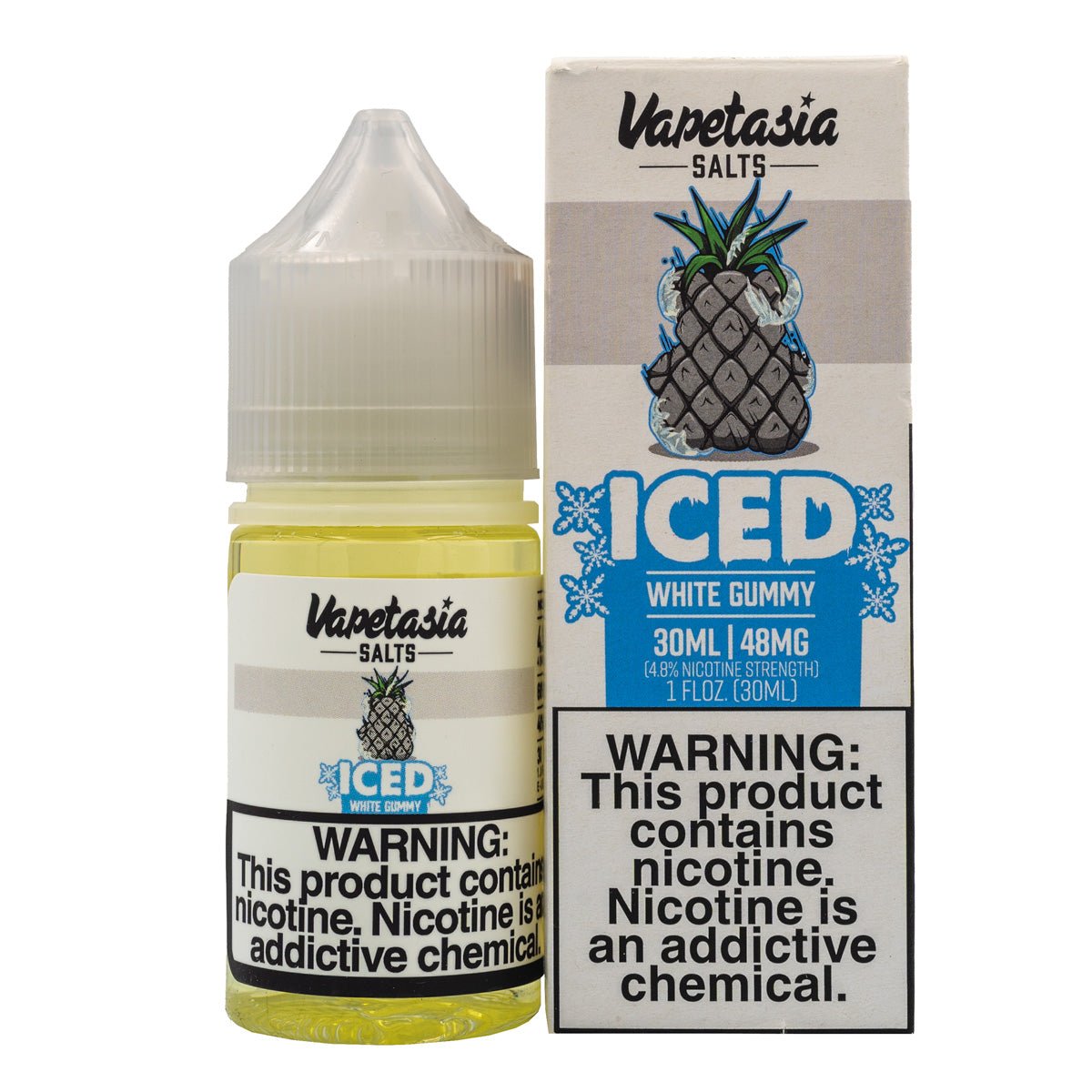 VAPETASIA SALT ICED WHITE GUMMI - 30ML - EJUICEOVERSTOCK.COM