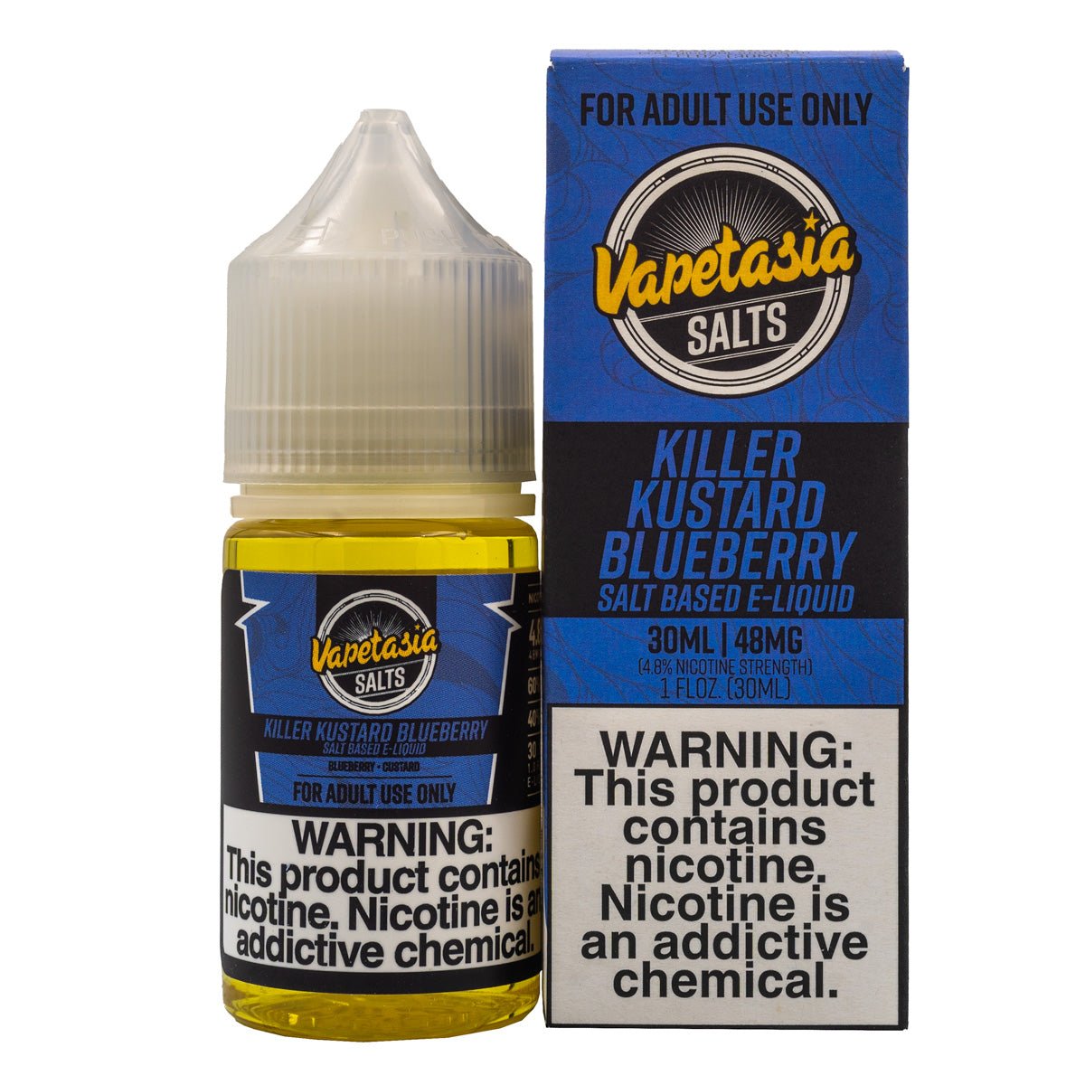 VAPETASIA SALT KILLER KUSTARD BLUEBERRY - 30ML - EJUICEOVERSTOCK.COM