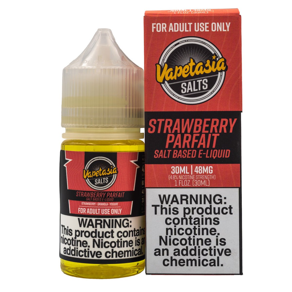 VAPETASIA SALT STRAWBERRY PARFAIT - 30ML - EJUICEOVERSTOCK.COM