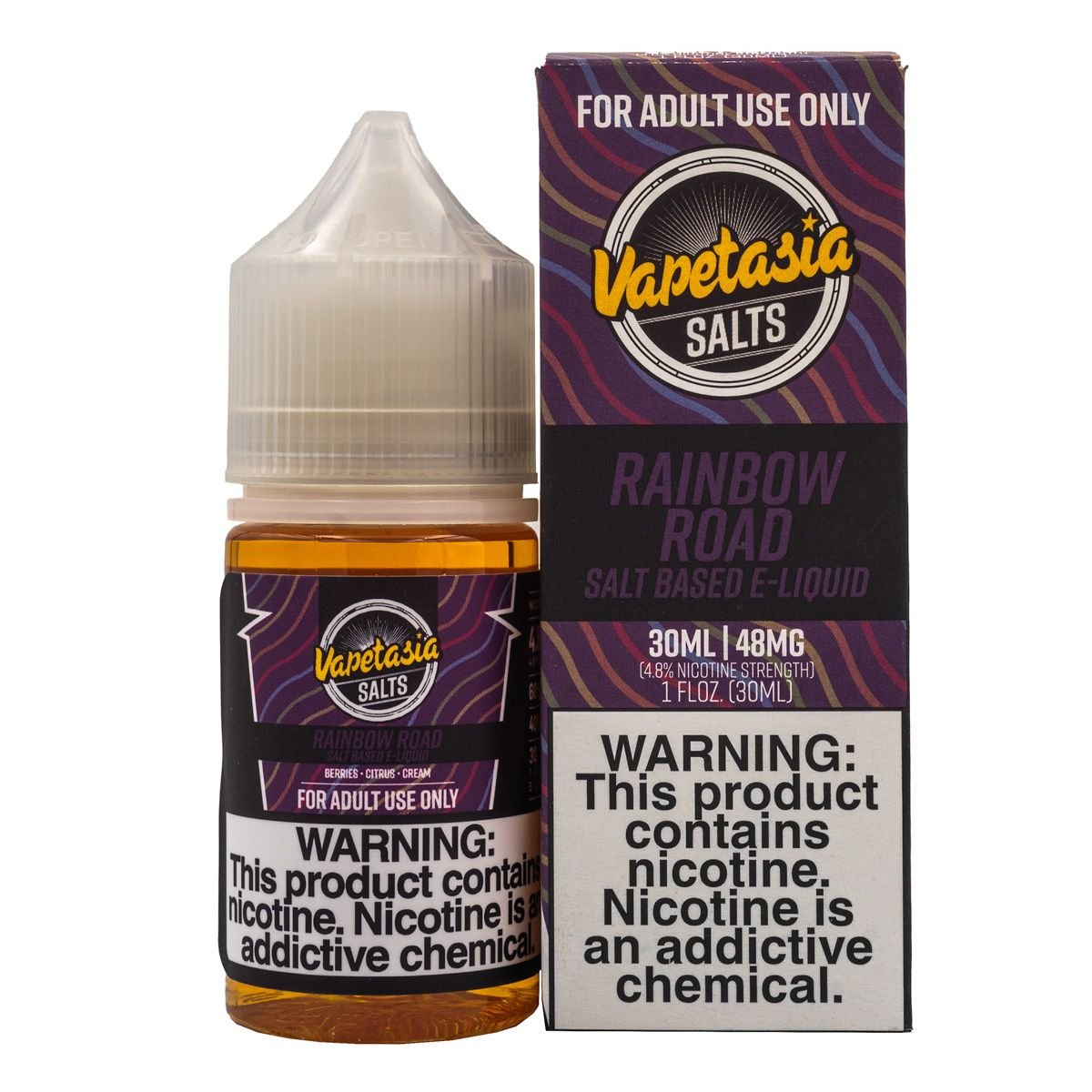 VAPETASIA SALTS RAINBOW ROAD - 30ML - EJUICEOVERSTOCK.COM