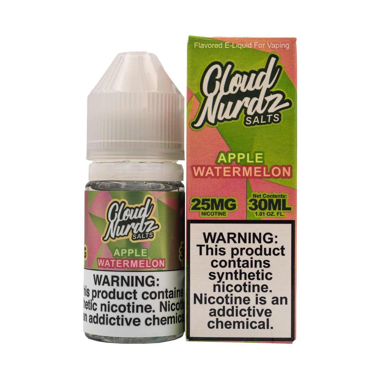 Watermelon Apple by Cloud Nurdz Salts 30ML - EJUICEOVERSTOCK.COM