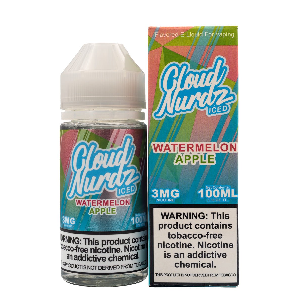 Watermelon Apple Iced by Cloud Nurdz 100ML - EJUICEOVERSTOCK.COM