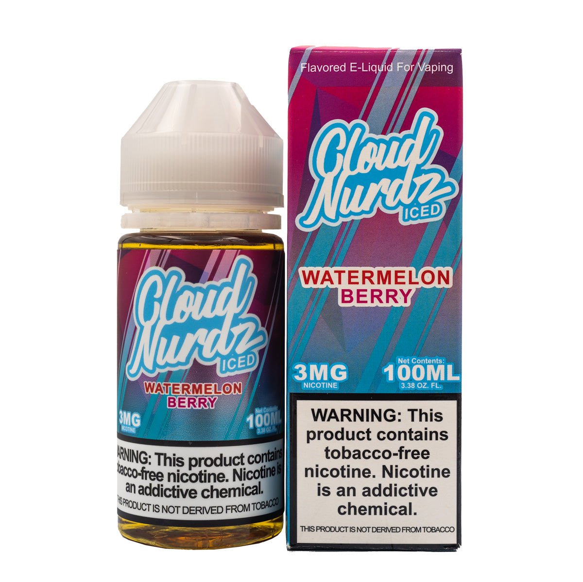 WATERMELON BERRY ICED by Cloud Nurdz 100mL - EJUICEOVERSTOCK.COM