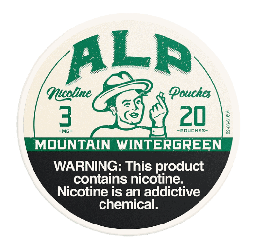 ALP Mountain Wintergreen Nicotine Pouches – 20 Count - EJUICEOVERSTOCK.COM