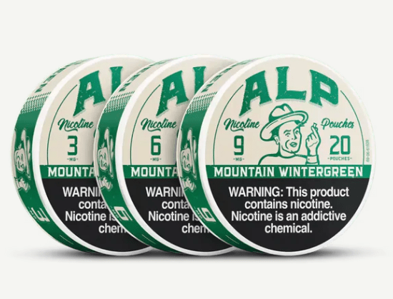 ALP Mountain Wintergreen Nicotine Pouches – 20 Count - EJUICEOVERSTOCK.COM