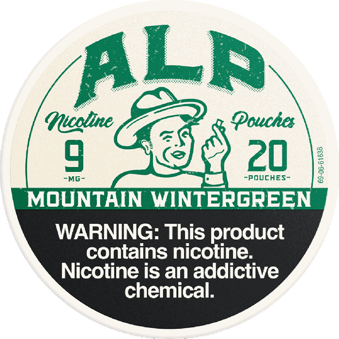 ALP Mountain Wintergreen Nicotine Pouches – 20 Count - EJUICEOVERSTOCK.COM