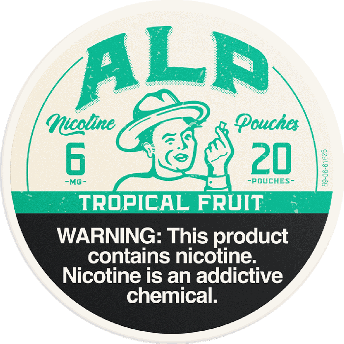 ALP Tropical Fruit Nicotine Pouches – 20 Count - EJUICEOVERSTOCK.COM