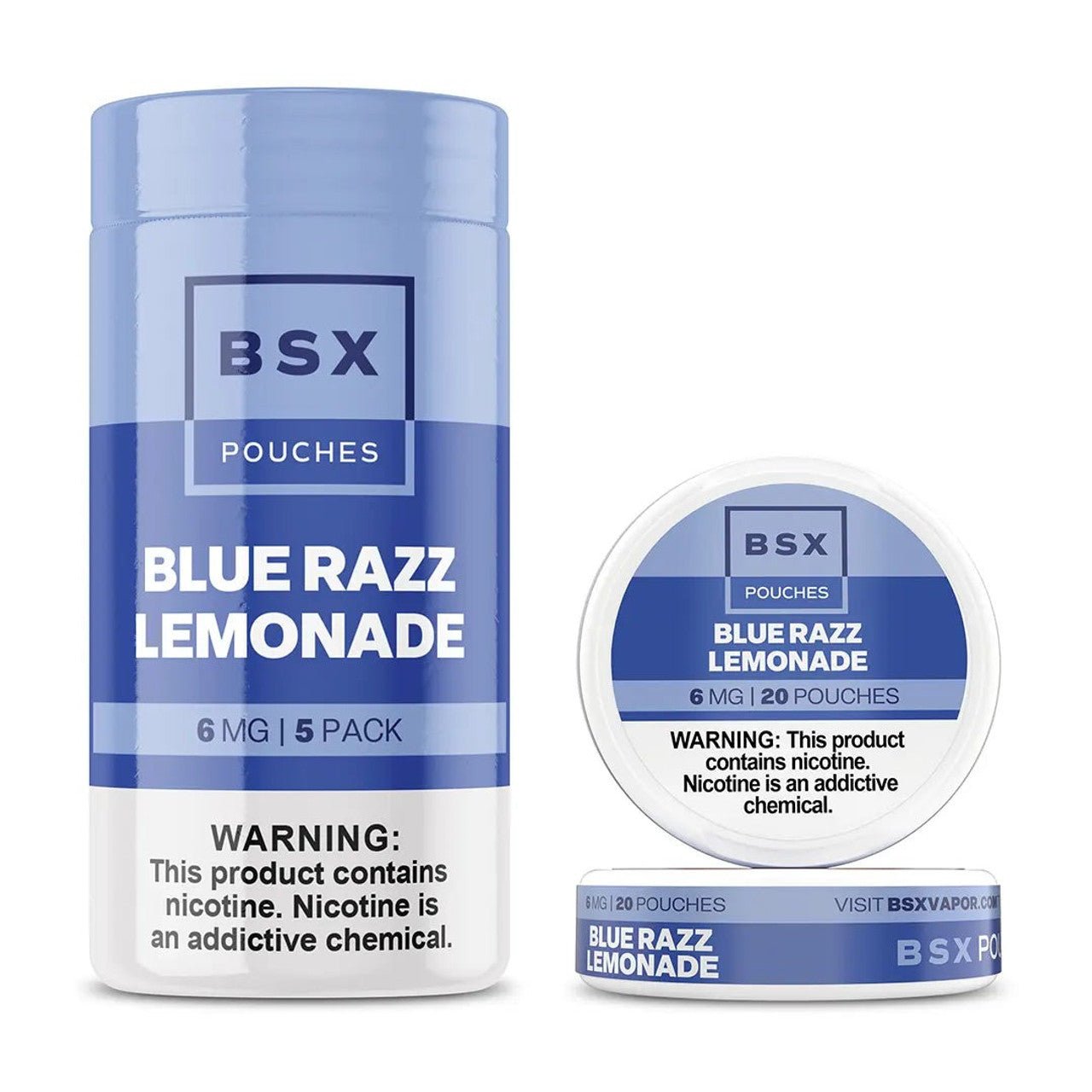 BSX NICOTINE POUCHES - BLUE RAZZ LEMONADE - EJUICEOVERSTOCK.COM