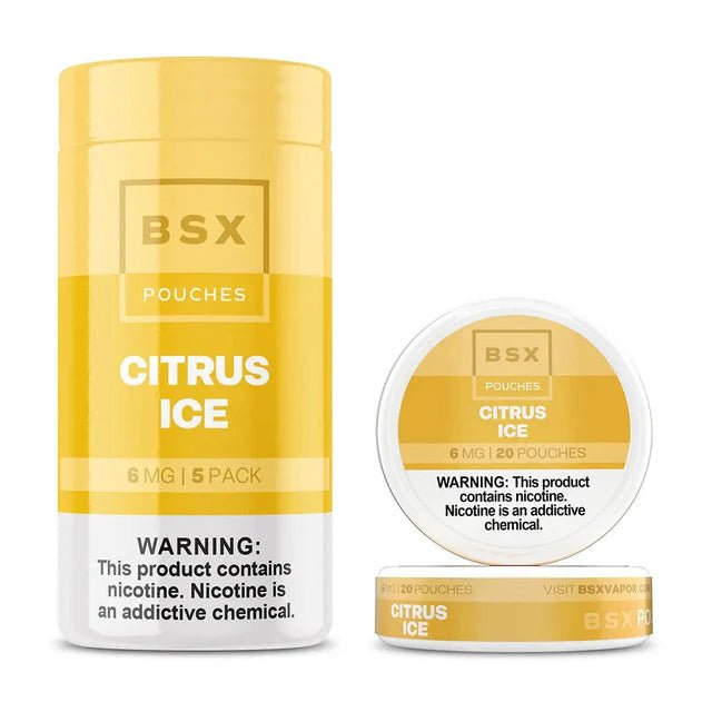 BSX NICOTINE POUCHES - CITRUS ICE - EJUICEOVERSTOCK.COM