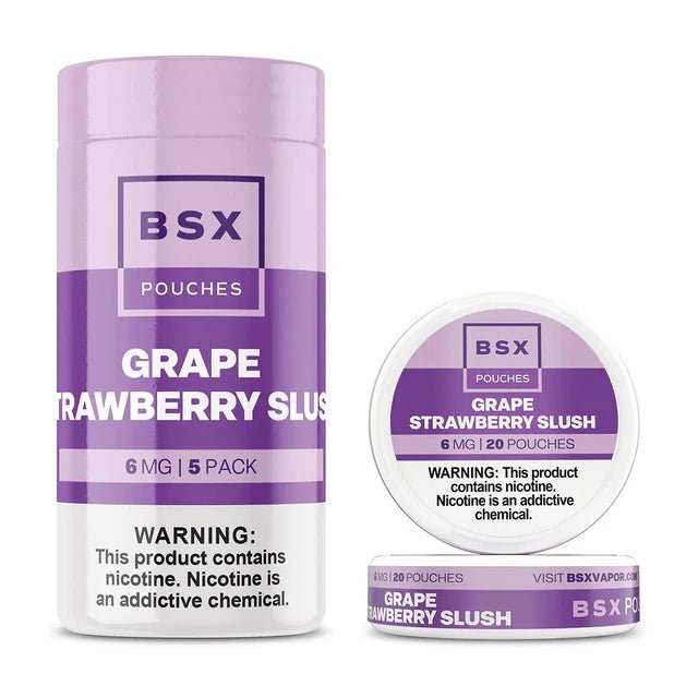 BSX NICOTINE POUCHES - GRAPE STRAWBERRY SLUSH - EJUICEOVERSTOCK.COM